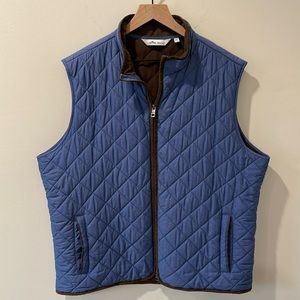 Peter Millar Quilted Travel Vest - size XL - Blue